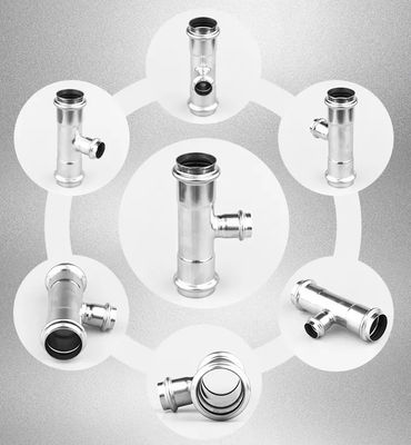 Garnitures d'ajustement de presse de Mapress SS304L/SS316L avec M Profile Press