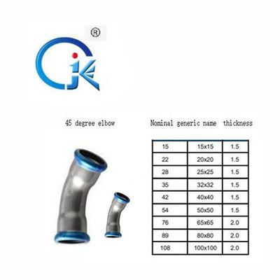 Nickelez le profil blanc de V 45 norme du montage de tuyau de coude de degré ASME
