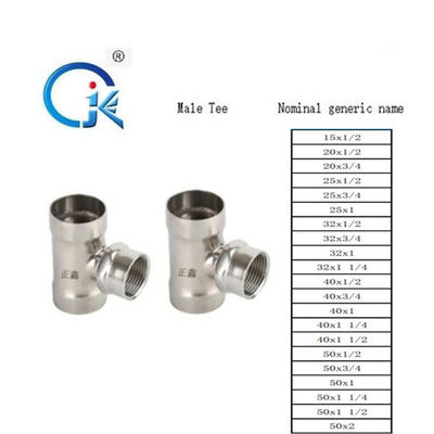 DVGW/WRAS M Profile Press Fittings 1.6MPa couplant le montage d'acier inoxydable