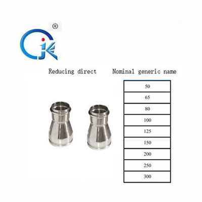 L'acier inoxydable galvanisé forgé a cannelé des aperçus gratuits des garnitures DN50