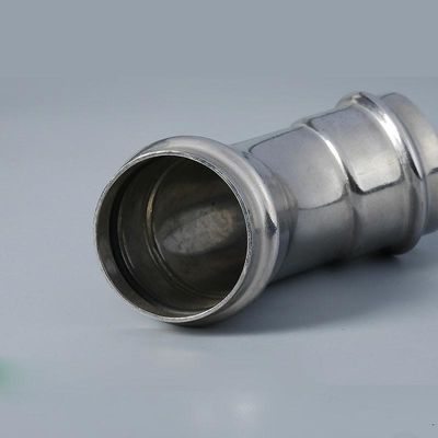 2Mpa a cannelé le coude de tuyau d'acier inoxydable de garnitures de tuyau norme de norme ANSI de 45 degrés