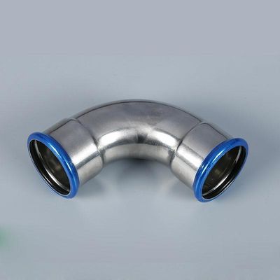 garnitures DN15 - coude de presse de profil de 1.83MPa V de DN108 solides solubles 304 pour la tuyauterie