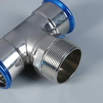 Garnitures de tuyau forgées de pièce en t de M Profile Press Fittings 1.6MPa pour l'eau/huile